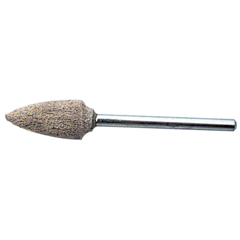 Rex Cut RX4105203 1/8" x 1 1/2" Shank-3/8" x 3/4" - B52 - Cotton Reinforced Aluminum Oxide Mounted Point