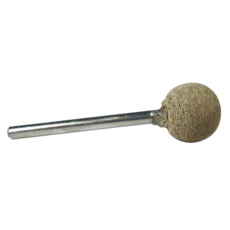 Rex Cut RX4112102 1/8" x 1 1/2" Shank-1/2" x 1/2" - B121 - Cotton Reinforced Aluminum Oxide Mounted Point