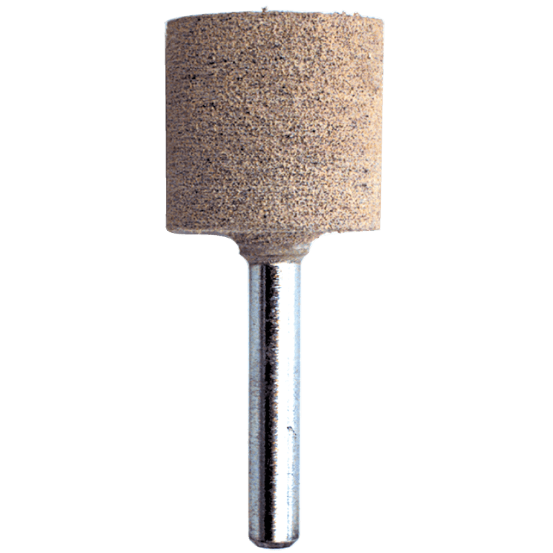 Rex Cut RX4117502 1/8" x 1 1/2" Shank-3/8" x 3/8" - W175 - Cotton Reinforced Aluminum Oxide Mounted Point