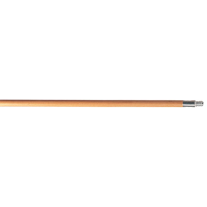 Rubbermaid RZ556364 Wood Handle for Floor Sweeps with Threaded Metal Tip - Lacquered