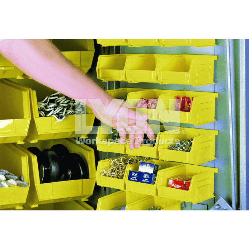Lyon SA5078222 4 1/8" x 5 3/8" x 3" - Yellow Small Plastic Bin