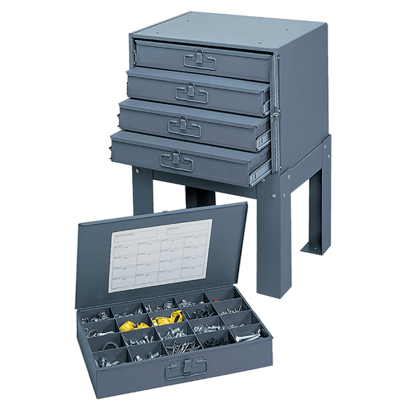 Durham SB55DL21C 18" x 12" x 3"–21 Compartment Steel Boxes