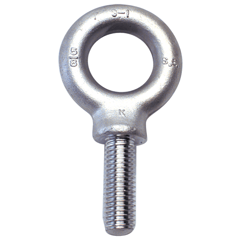 Generic USA SF50SS006 304 Stainless Eye Bolt - 3/8-16 Thread, 1'' Eye Dia.