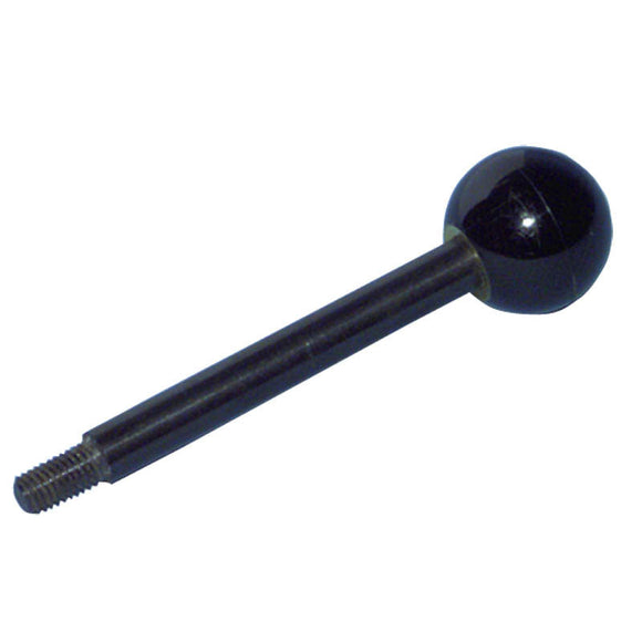 Morton SG80GL10 Plastic Ball Knob with Shaft - 10-32 Thread, 3'' Handle Length, 3/8'' Thread Length