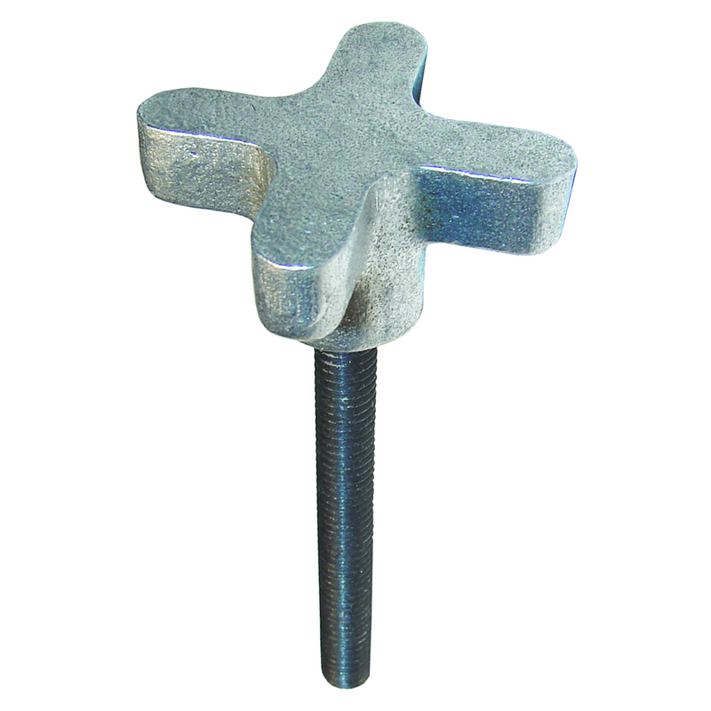 Morton SG80HKS6230A Aluminum Clamping Knob Assembly - 5/8-11 Thread Size, 3 Thread Length, 2-1/2 Knob Height