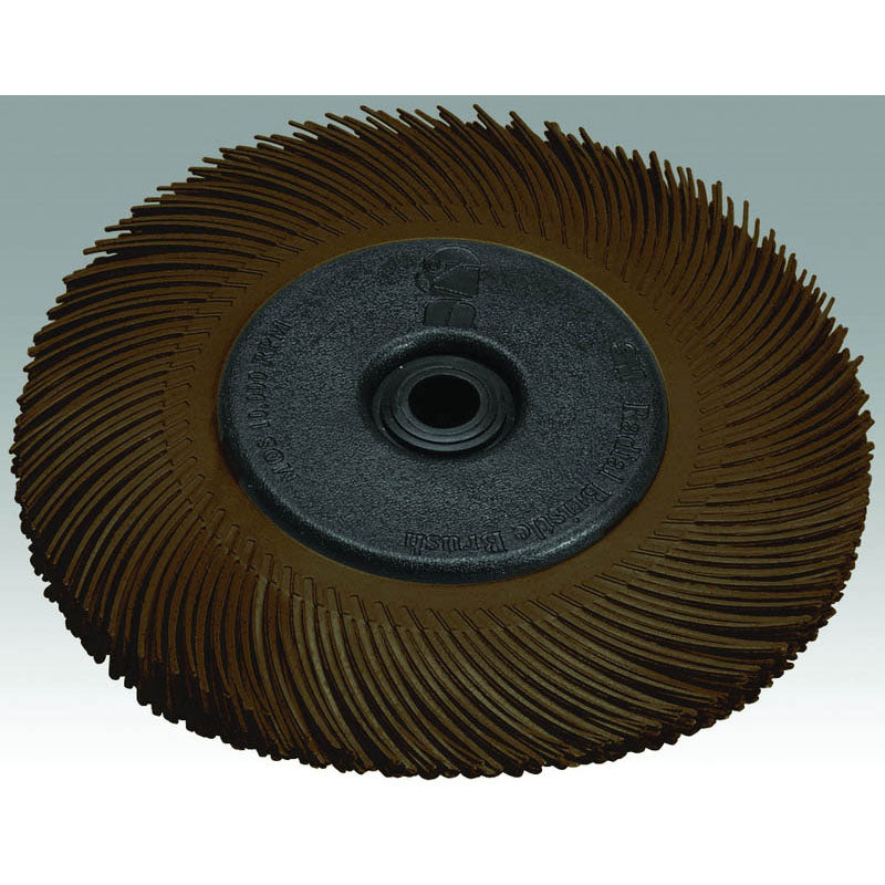 3M TM3027606 Scotch-Brite Radial Bristle Brush 6" x 1/2" x 1" 80 With Adapter