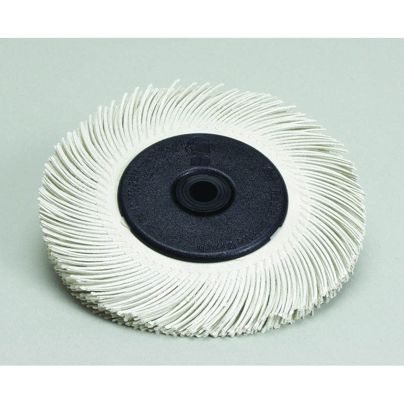 3M TM3033212 Scotch-Brite Radial Bristle Brush 6" x 7/16" x 1" 120 with Adapter