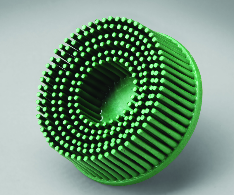 3M TM3118730 Scotch-Brite Roloc Bristle Disc RD-ZB 50 TR Green 2" x 5/8" Tapered