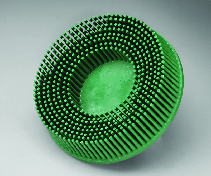 3M TM3118734 Scotch-Brite Roloc Bristle Disc RD-ZB 50 TR Green 3" x 5/8" Tapered