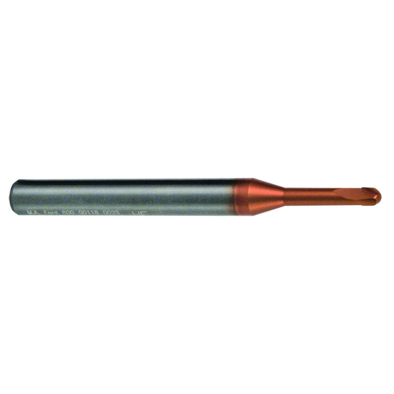 M A Ford DD1515664 5/16" Dia. x 5/16" Shank x 5/16" DOC x 3-1/8" OAL, Carbide AlTiN, 2 Flute, Ballnose End Mill