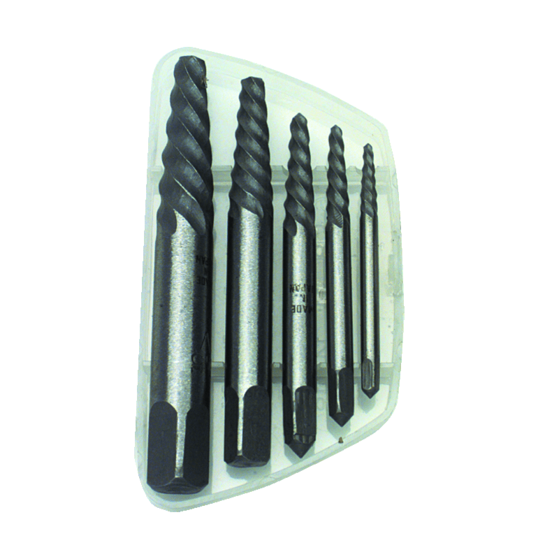 Quality Import EW50S35P 5 Pieces - Spiral Screw Extractor Set