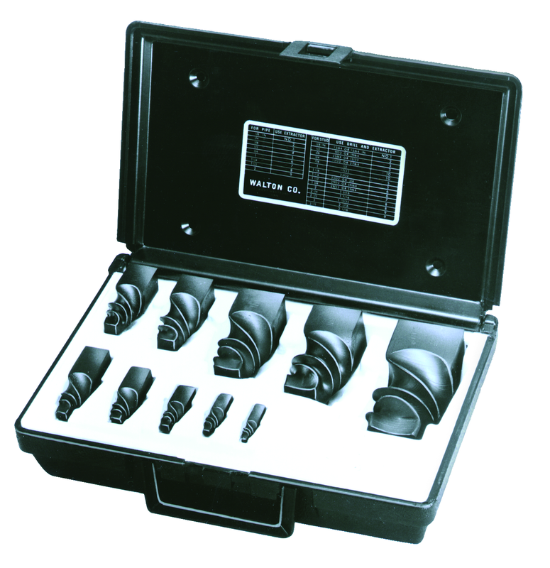 Walton EX55206 6 Pieces - Pipe, Stud & Screw Extractor Set
