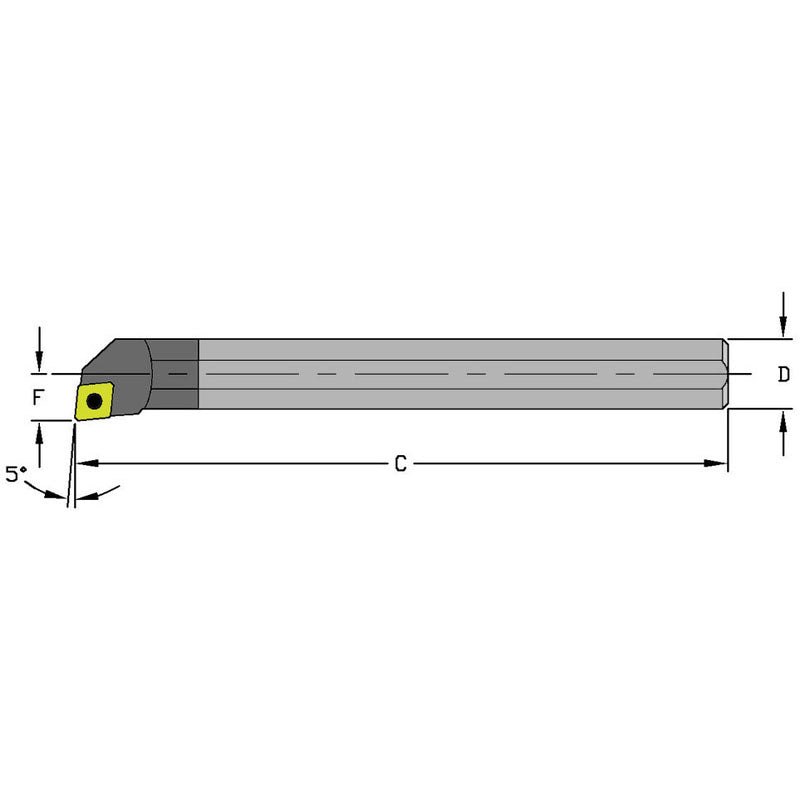 Ultra-Dex FG551020 C06M SCLCL2 Solid Carbide Boring Bar