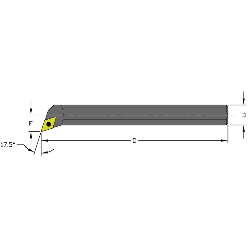 Ultra-Dex FG551336 S06K SDQCR2 Steel Boring Bar