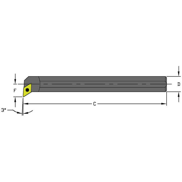 Ultra-Dex FG551423 S12Q SDUCR3 Steel Boring Bar
