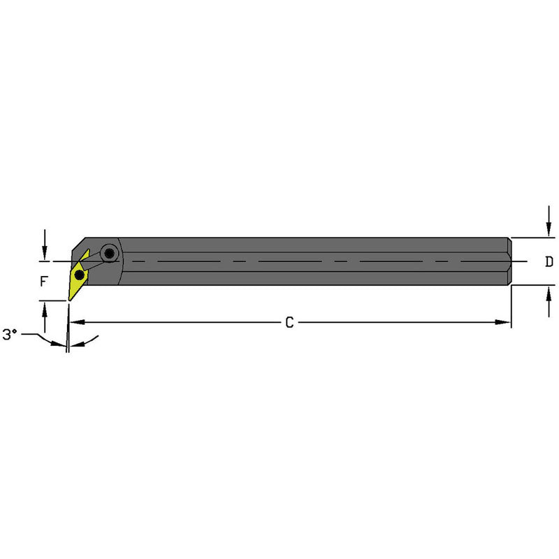 Ultra-Dex FG551512 S24U MVUNR3 Steel Boring Bar
