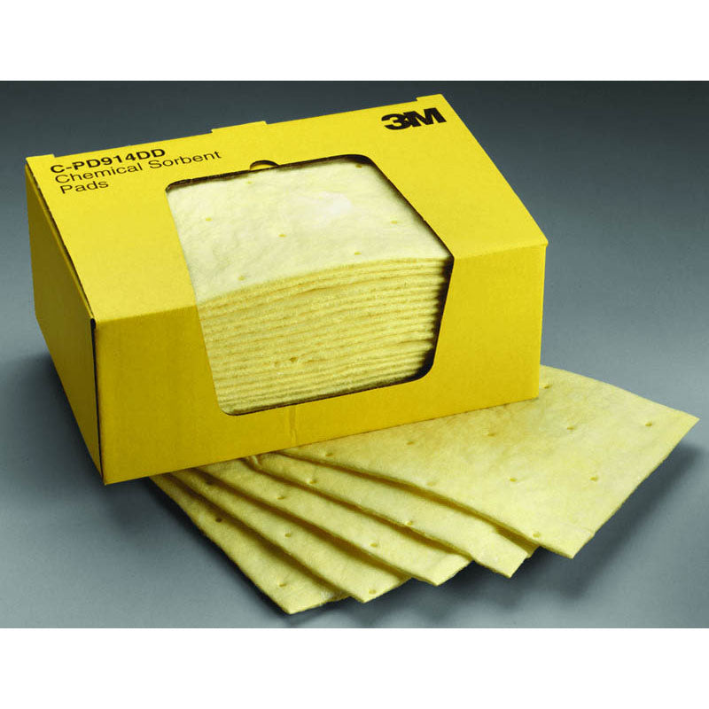 3M KB3529096 3M Chemical Sorbent Pad C-PD914DD High Capacity 9" x 14"
