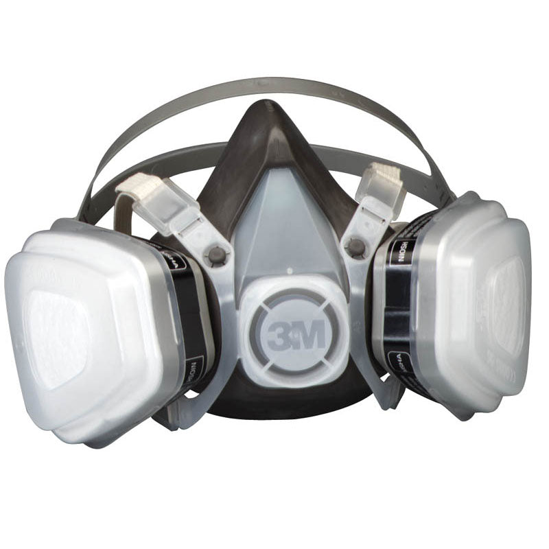 3M KB3553P71 3M Half Facepiece Disposable Respirator Assembly 53P71 Organic Vapor/P95 Respiratory Protection Large