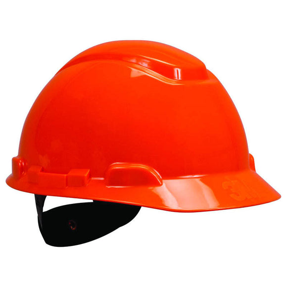 3M KB3565654 3M Hard Hat with Uvicator H-706R-UV Orange 4-Point Ratchet Suspension