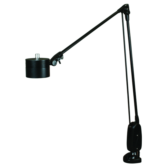 Dazor KC50LCA27CMBK 7 LED Spot Light Dimmable 24" Floating Arm Sturdy Clamp Base