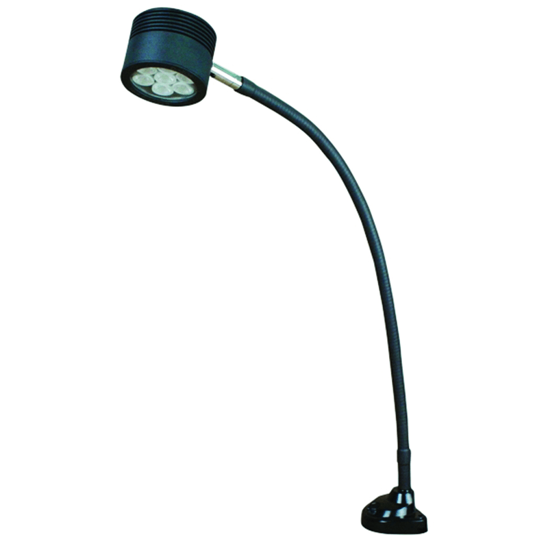 Dazor KC50LFA35CMBK LED 25" GOOSENECK ARM CLAMP