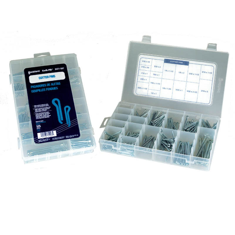 Generic USA KL55507 525 Pieces - Cotter Pin Assortment-1/16"-3/16" Diameter