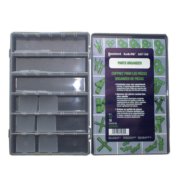 Generic USA KL55550 Empty Large Plastic Kit - 12 Adjustable Dividers