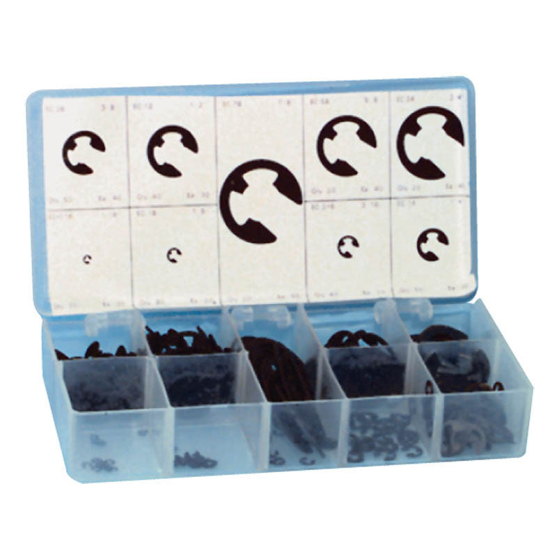 Generic USA KL55EC99 «E» Clip Assortment - 1/16"-7/8" Diameter