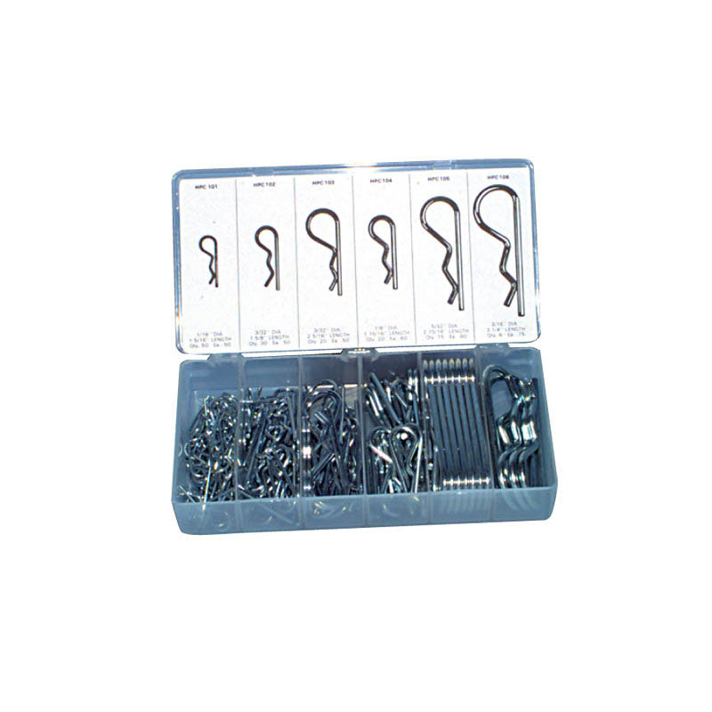 Generic USA KL55HPC99 141 Pieces - Hitch Pin Clip Assortment-1/16"-3/16" Diameter