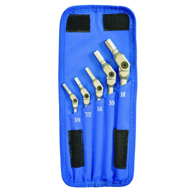 Bondhus KN5300009 5 Pc Hex-Pro Wrench Set 3/16"-3/8"