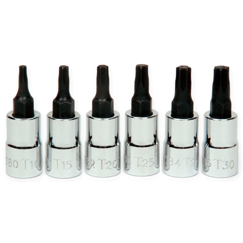 Williams KP3030908 6PC 1/4 DR TORX BIT SET
