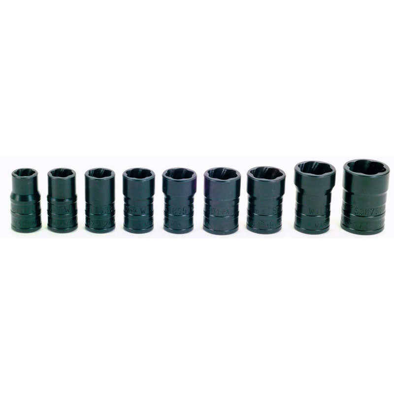 Williams KP30TSMS3809 9PC TURBO SALVAGE SOCKET SET 3/8
