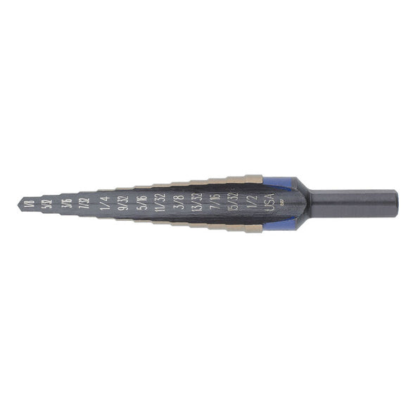 Unibit KX5021 13/16-1-3/8 Dia-Bright Finish-HSS Step Drill