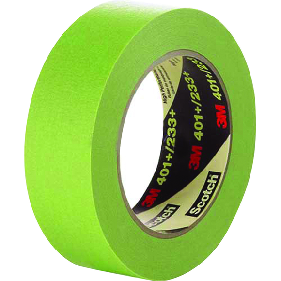 3M LF5364761 3M High Performance Green Masking Tape 401+ 24 mm x 55 m 6.7 mil