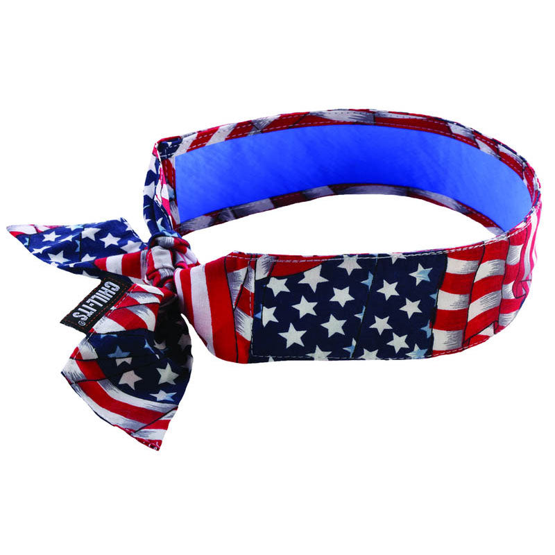 Ergodyne LF656700CTSS 6700CT Cooling Bandana Stars And Stripes