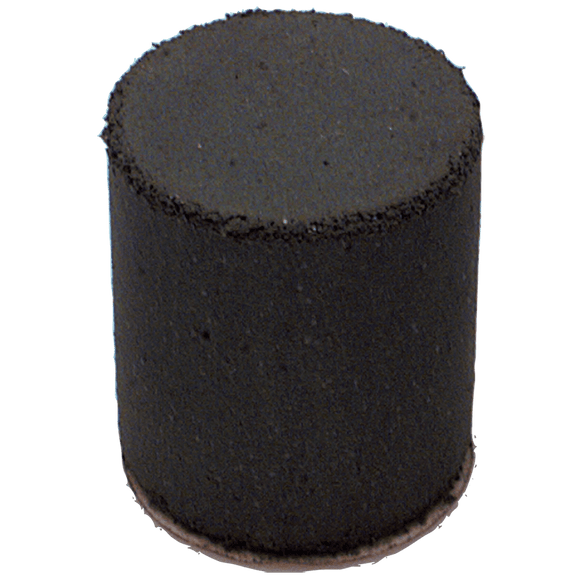 Cratex MG641350M 1" x 7/8" x 1/4" - Cylinder Resin Bonded Rubber Cone (Medium Grit)