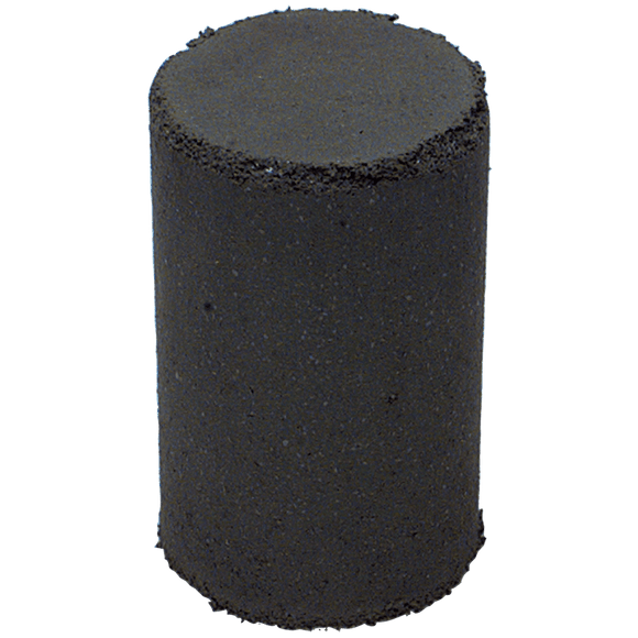Cratex MG641351M 1 1/2" x 1" x 1/4" - Cylinder Resin Bonded Rubber Cone (Medium Grit)