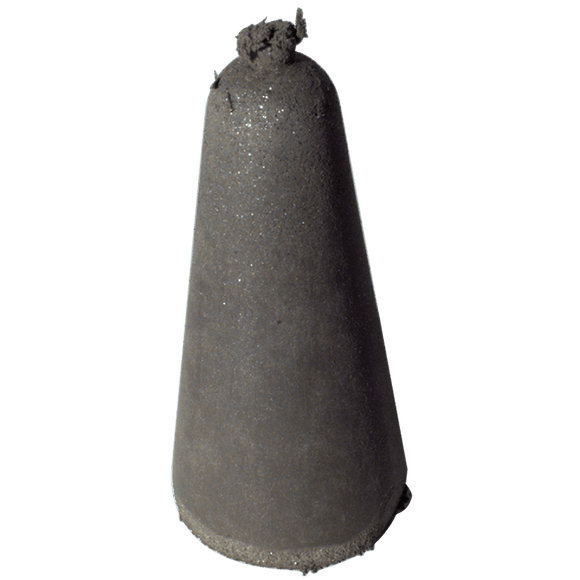 Cratex MG641848C 2" x 1"-1/2" x 1/4" - Tapered Resin Bonded Rubber Cone (Coarse Grit)