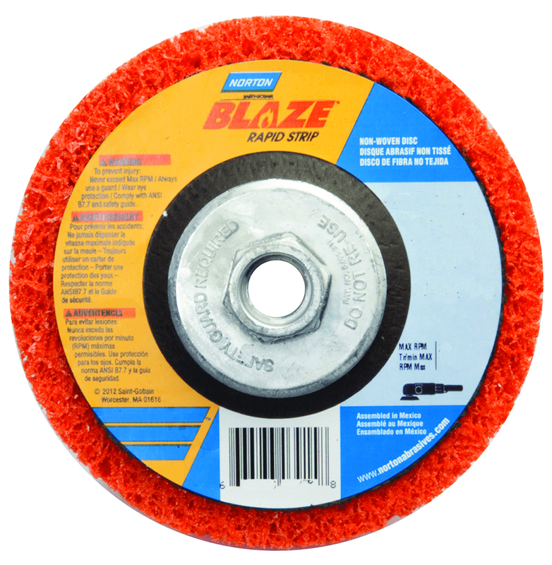 Norton Abrasives MH62RS0503916 5" Depressed Center Finishing Disc Rapid Strip Extra Coarse Grit