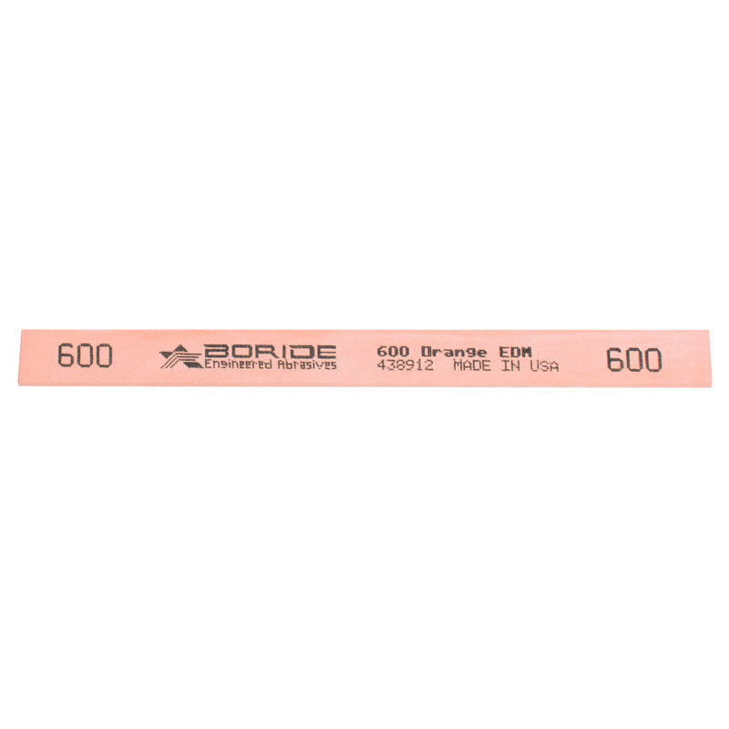 Generic USA MJ53EDM179 1/4" x 1/4" x 6"-600 Grit - Rectangular Shaped Orange EDM Stone