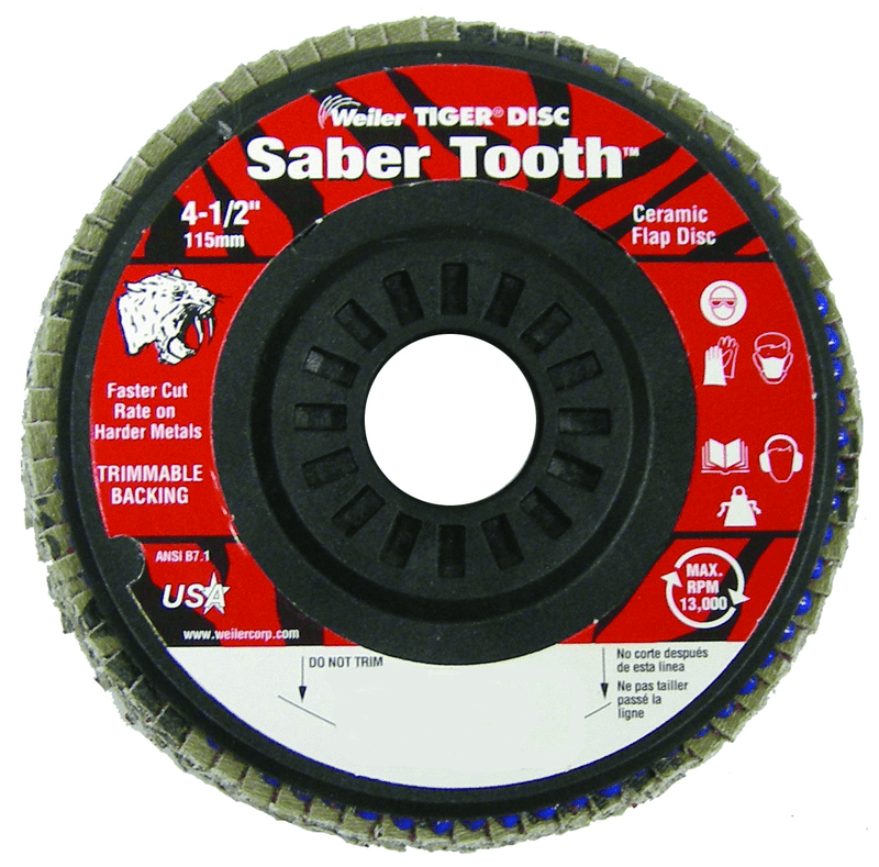 Weiler MK5150118 WEILER 4-1/2" SABER TOOTH CERAMIC