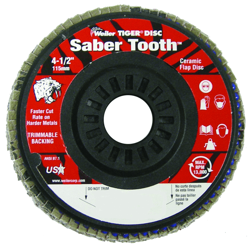 Weiler MK5150119 WEILER 4-1/2" SABER TOOTH CERAMIC