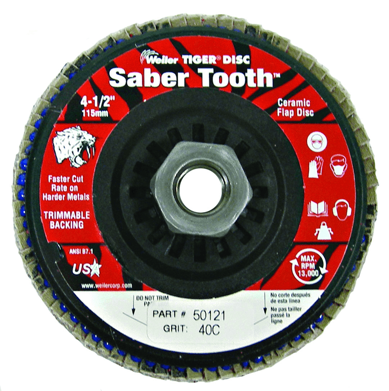 Weiler MK5150121 WEILER 4-1/2" SABER TOOTH CERAMIC