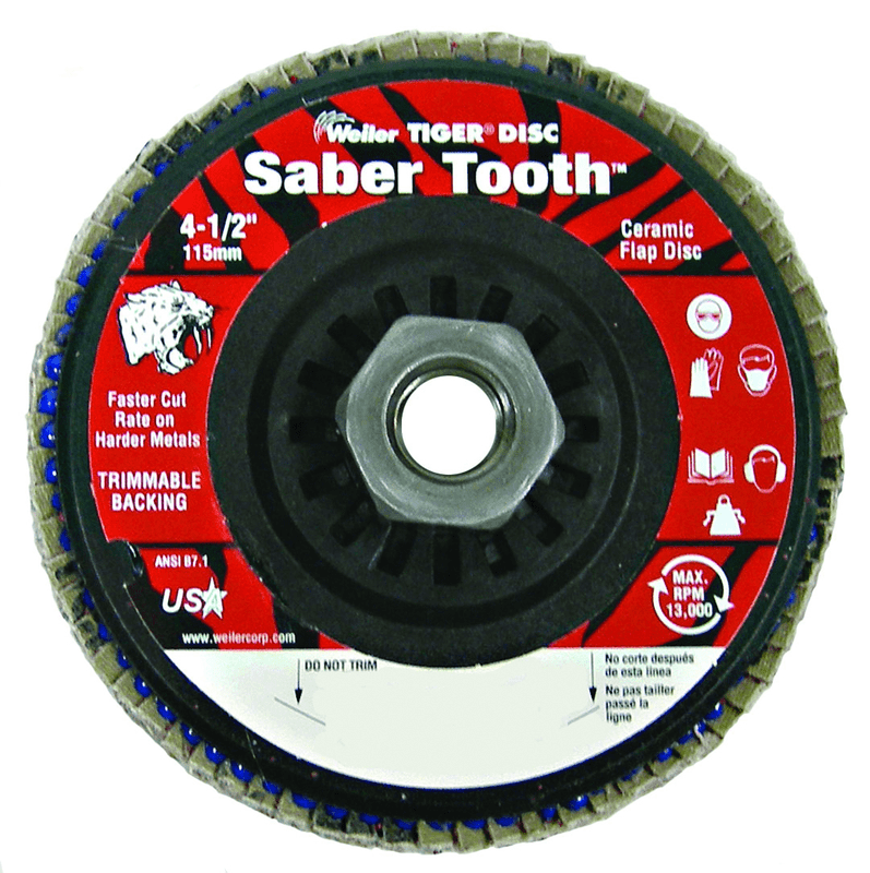 Weiler MK5150122 WEILER 4-1/2" SABER TOOTH CERAMIC