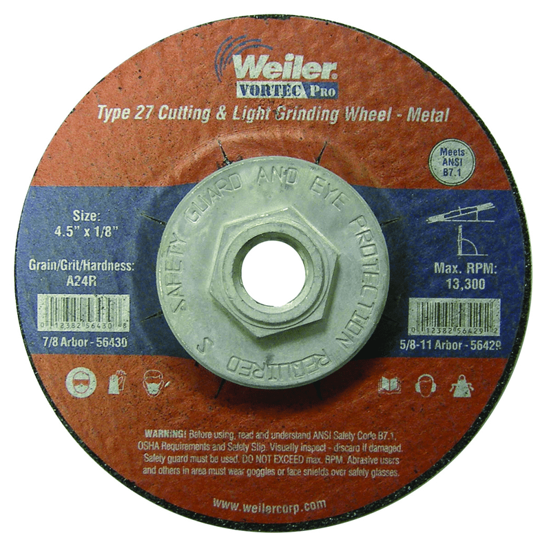 Weiler MK5156429 4-1/2 TYPE CUTING & 