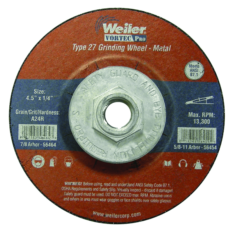 Weiler MK5156454 4-1/2X1/4 TYPE 27