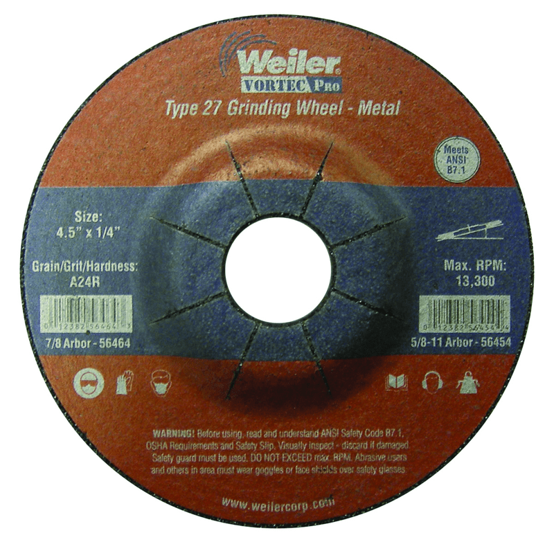 Weiler MK5156464 WEILER 4-1/2" x 1/4" TYPE 27