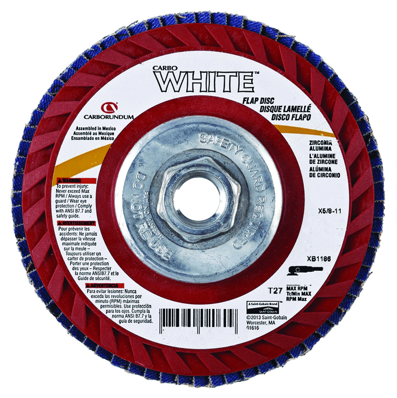 Carborundum MM4202062 4 1/2" x 5/8"-11" 60 Grit Flap Disc