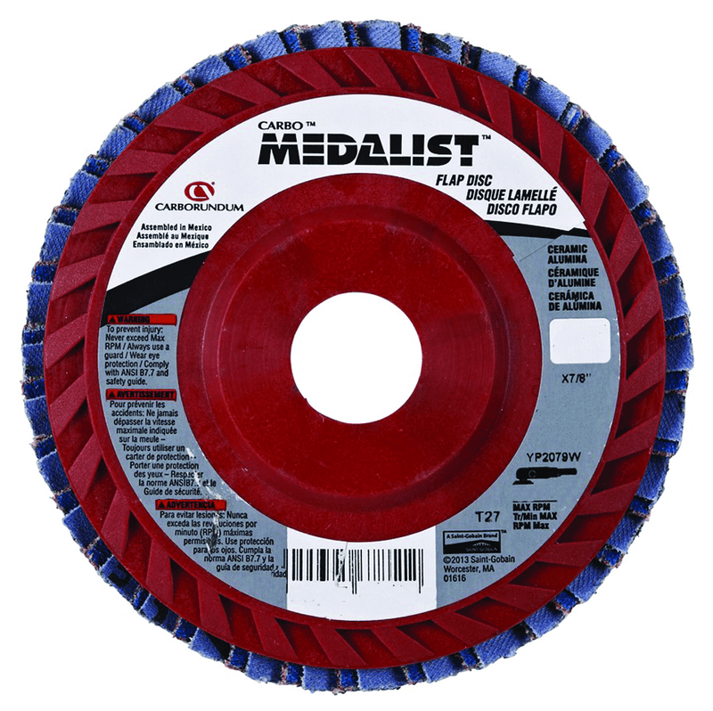 Carborundum MM4218623 4 1/2" x 7/8 36 Grit Flap Disc