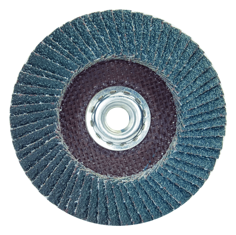 Merit MM5919996 4-1/2 x 5/8 - 11" Metal Fiberglass Conical Flap Disc Type 29 P60 Grit R828 Zirconia Alumina